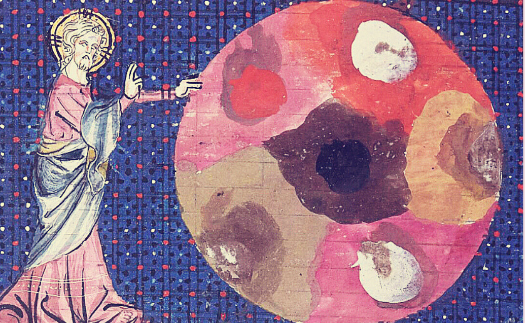 medieval painting of man